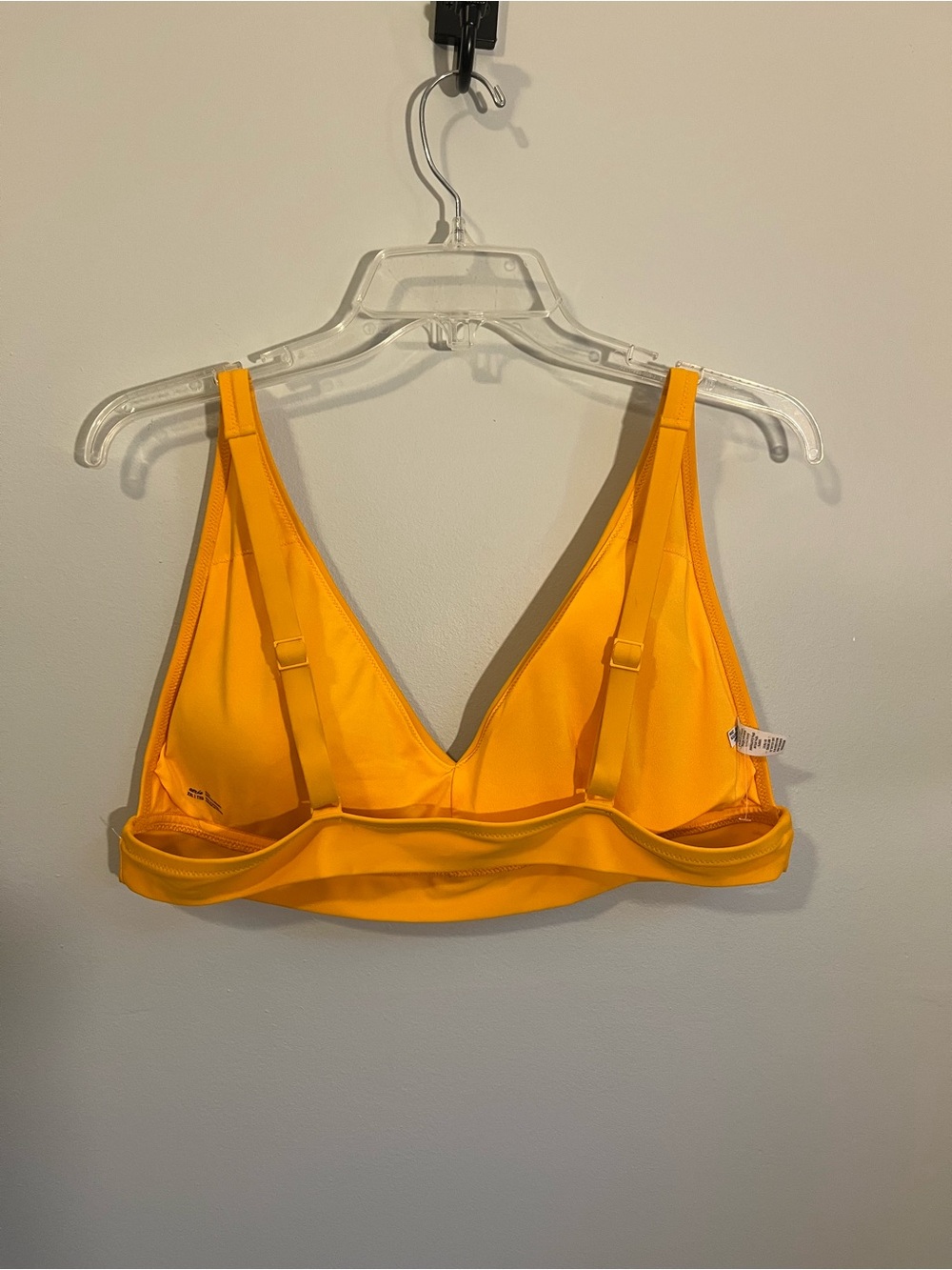 AERIE Women’s Yellow Marigold V-Neck Longline Bikini Swim Top - Picture 4 of 6
